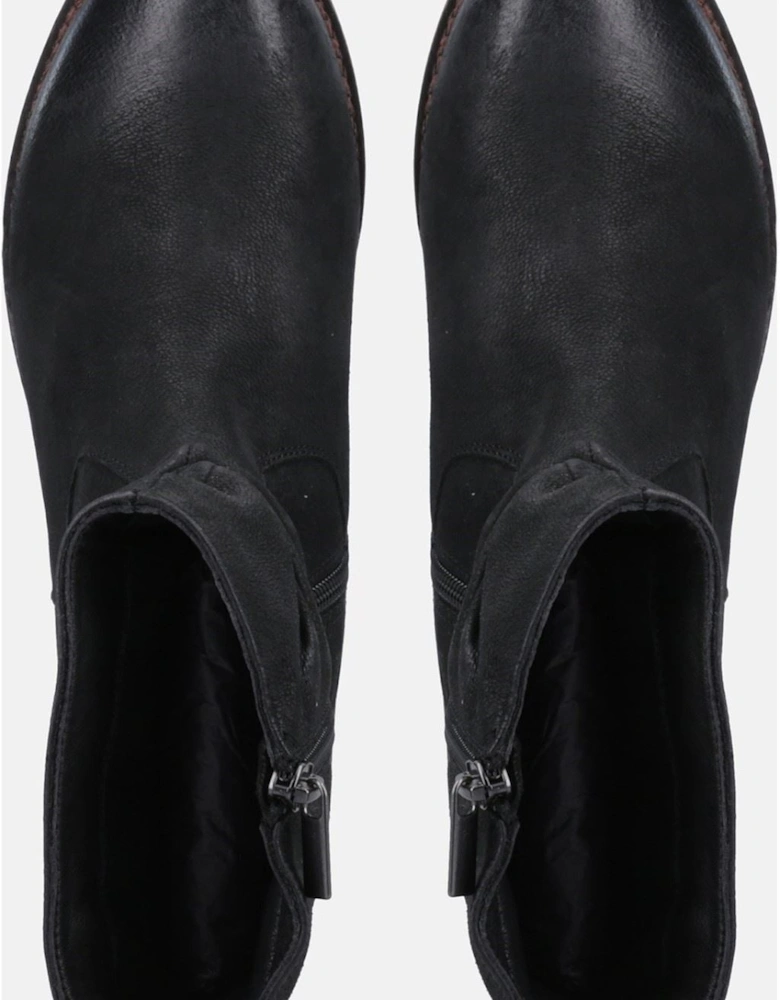 Emilia Leather Women's Black Boots