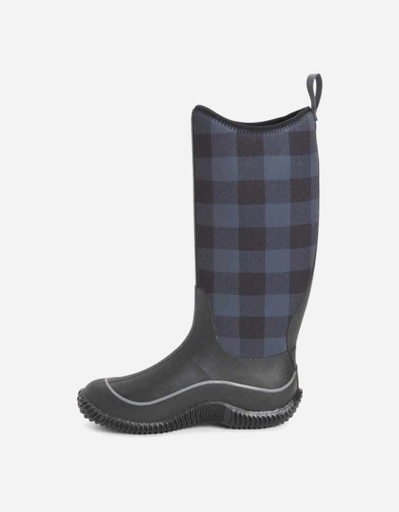 Muck Boots Hale Rubber Black/Grey Plaid Wellington Boots