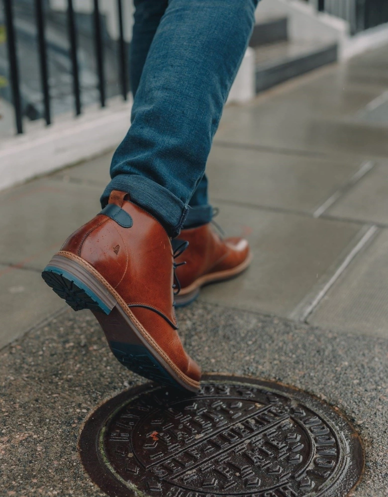 Jonas Chukka Leather Men's Tan Boots