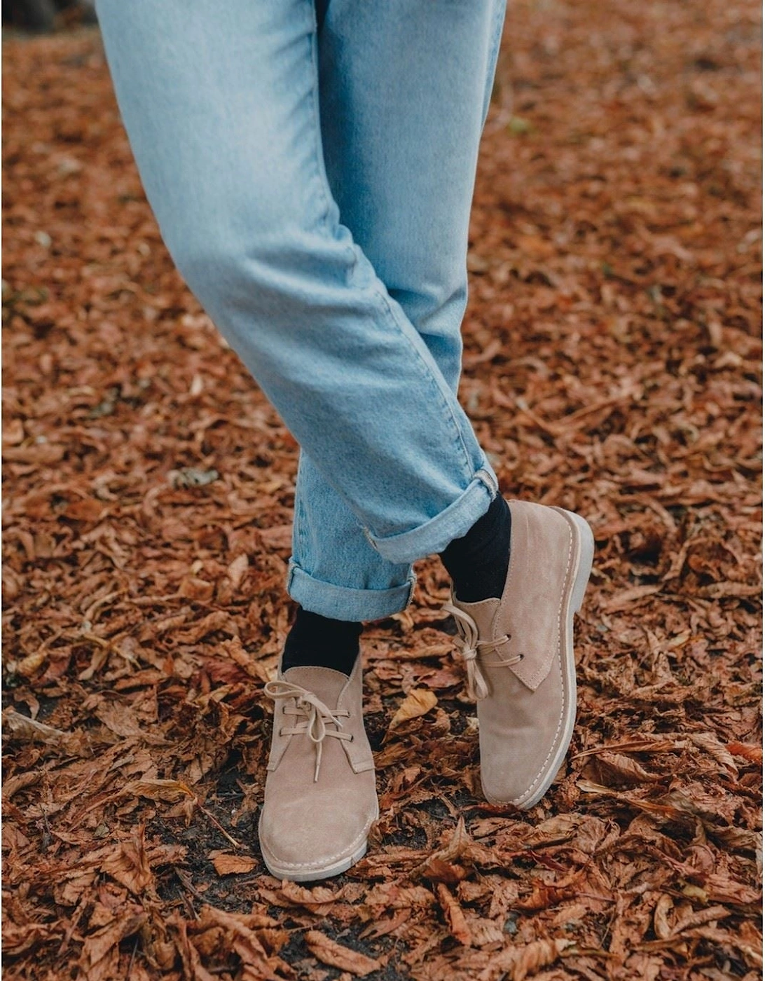 model Samuel Boot Male in Sand Suede