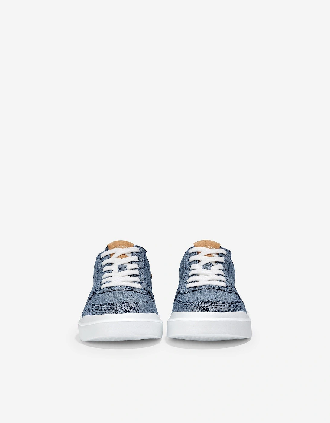 model GrandPro Rally Canvas Court Shoe Female in Chambray/Suede/Optic White