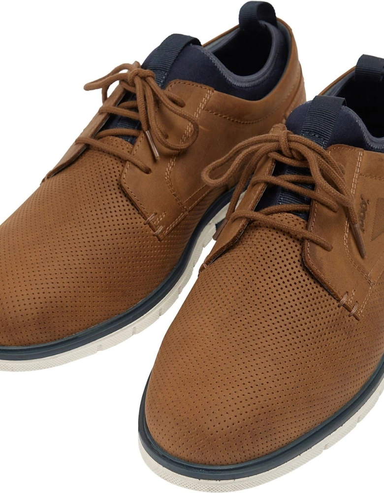 Murphy Leather Men's Tan Lace-Up Shoes