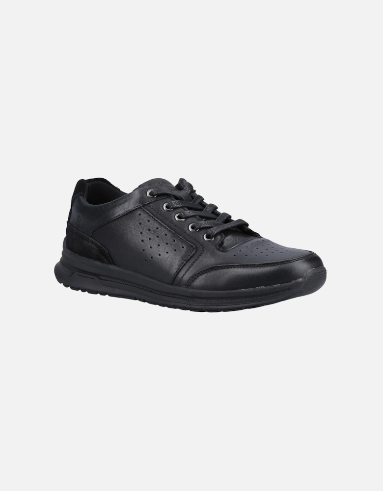 Joseph Leather Men's Black Leather Lace-Up Shoes