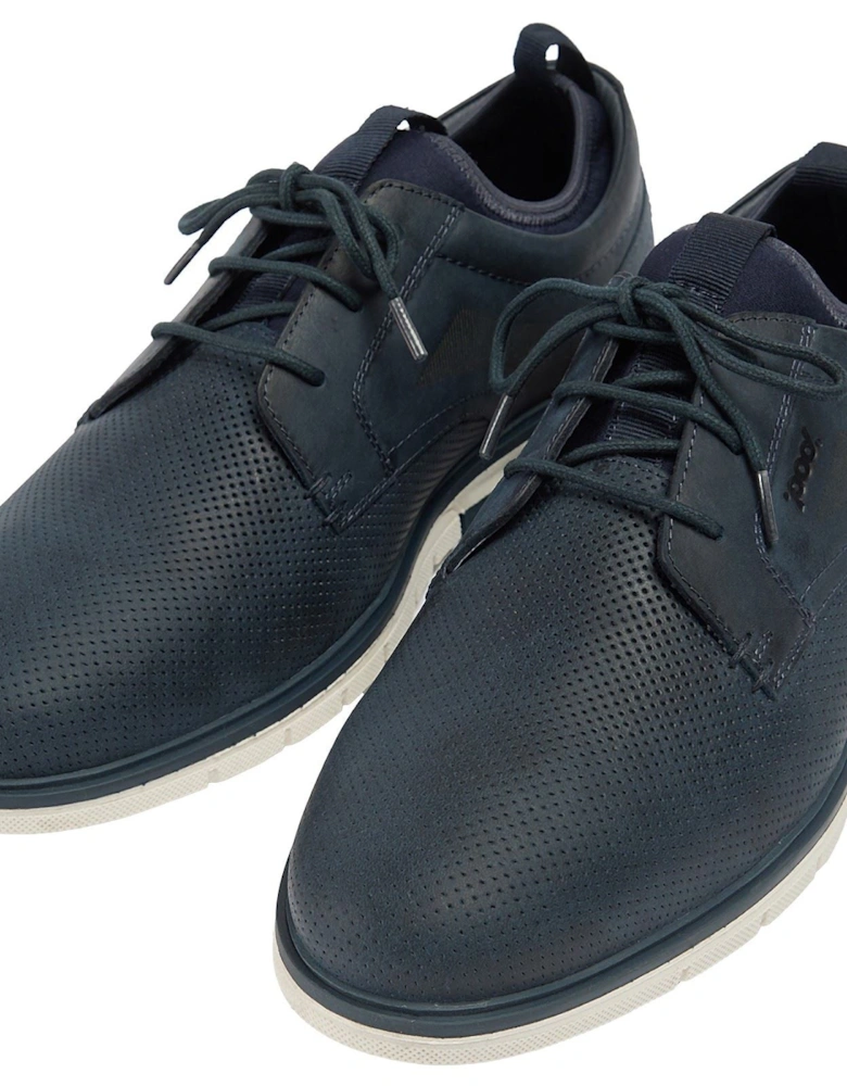 Murphy Leather Men's Navy Lace-Up Shoes