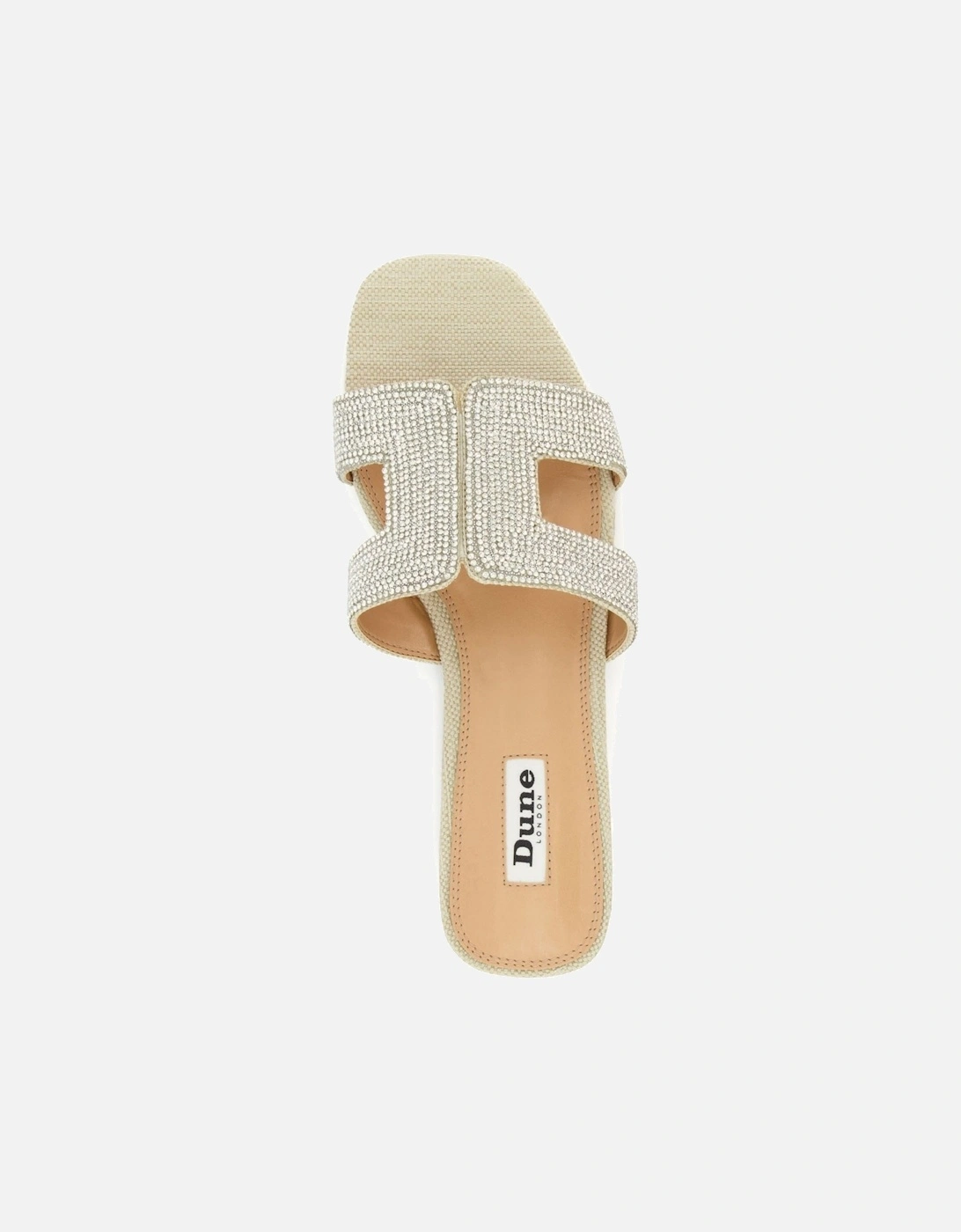 Dune Loupe Synthetic Women's Silver Sandals