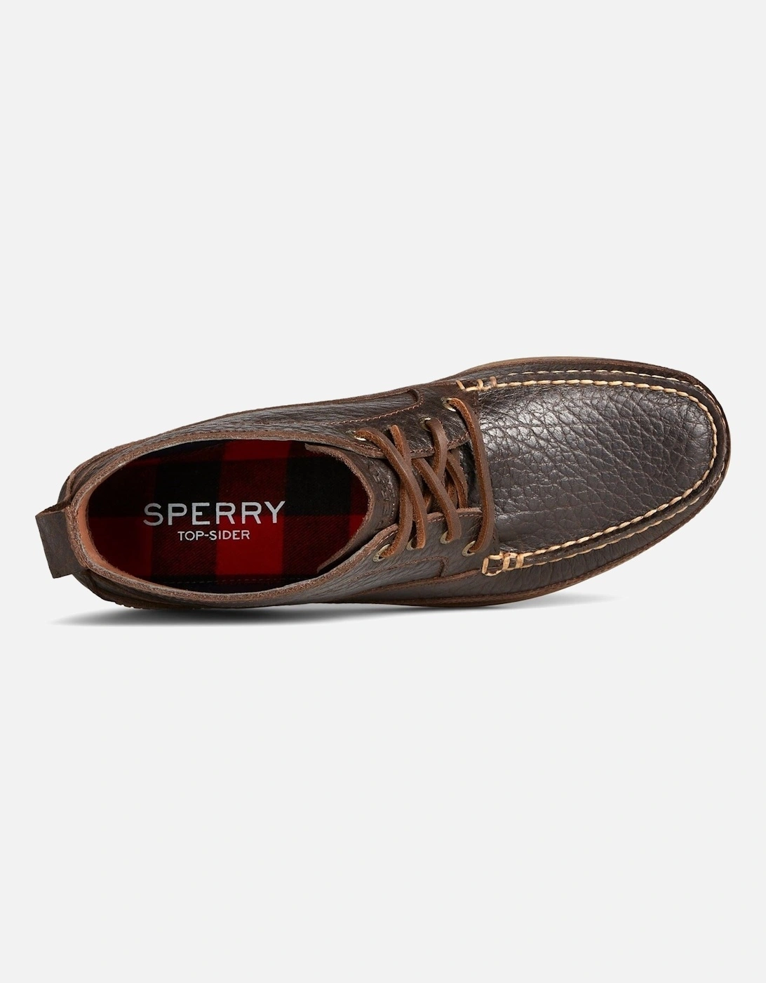 Sperry Authentic Original Boat Chukka Tumbled Leather Men's Dark Brown Boots