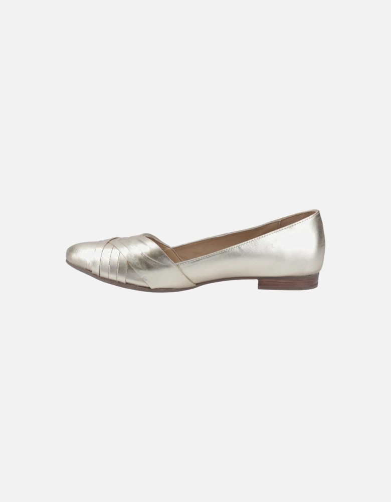 Marley Ballerina Leather Women's Gold Flats