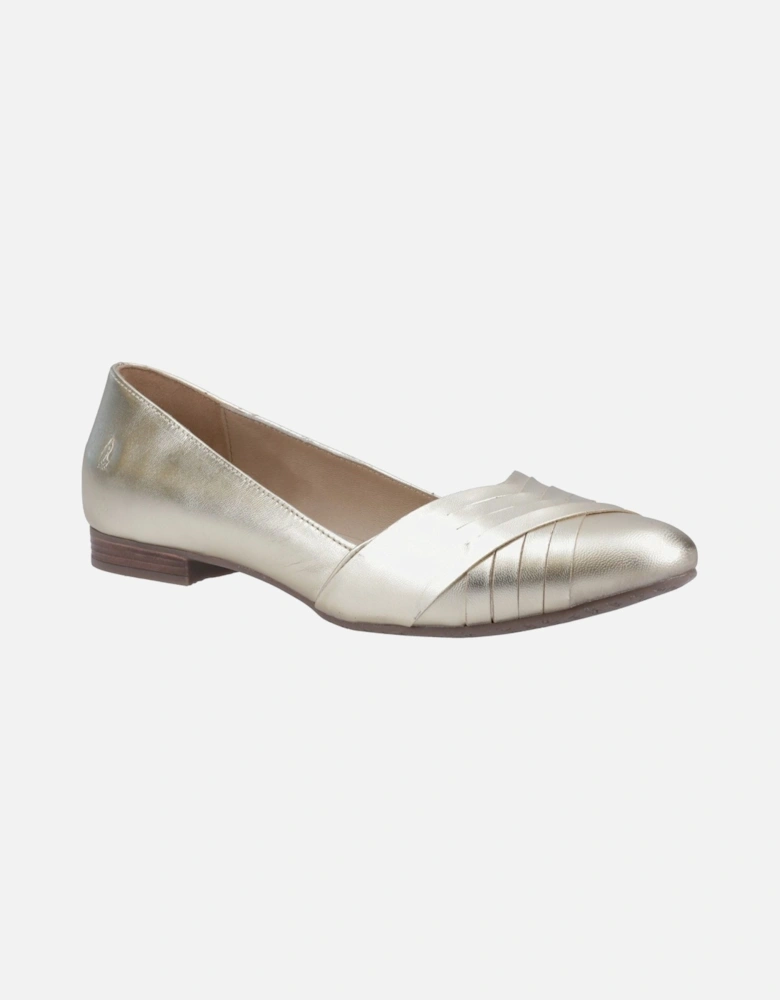 Marley Ballerina Leather Women's Gold Flats