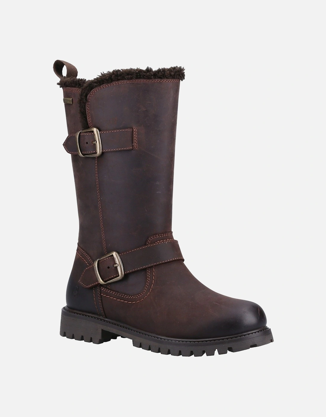 Winnie Leather Women's Brown Boots, 6 of 5