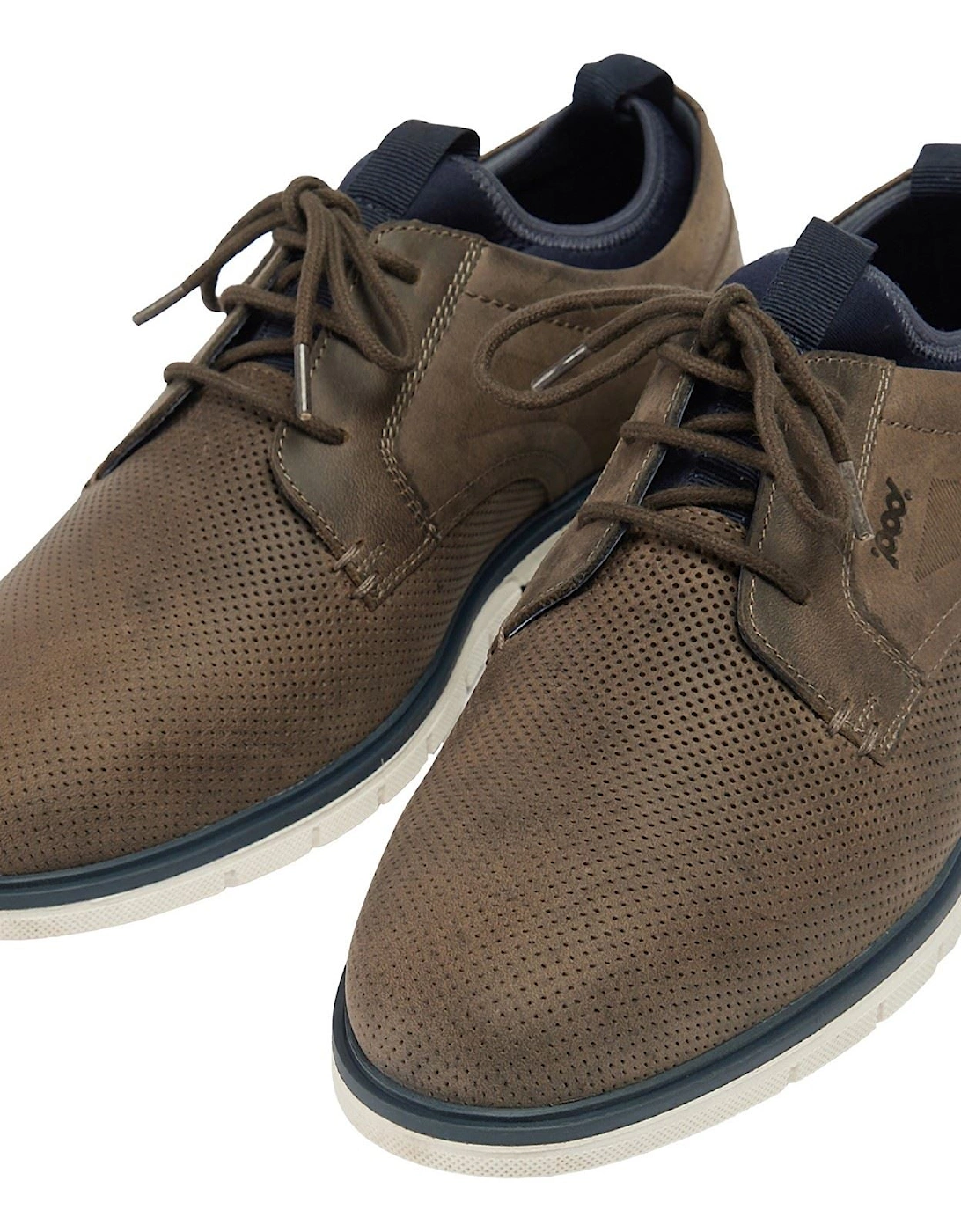 Murphy Leather Men's Grey Lace-Up Shoes