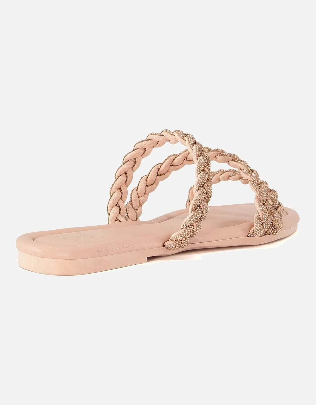 Dune Lassa Synthetic Women's Nude Sandals