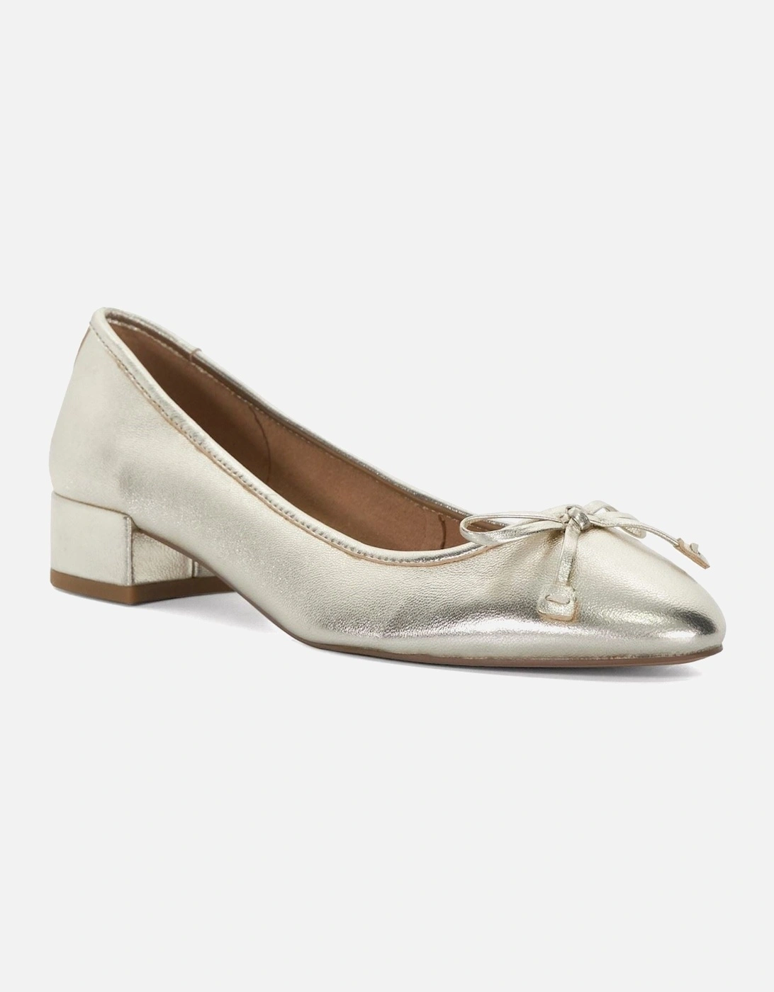 Dune model Hollies Court Shoes Female in Gold, 6 of 5