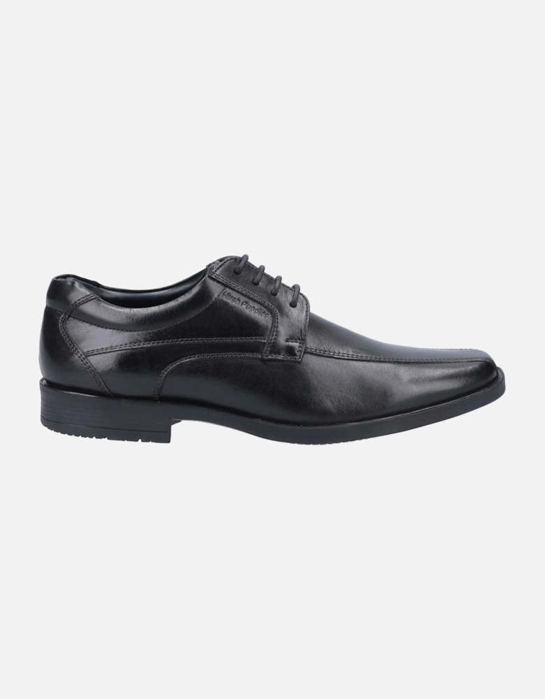 Brandon Leather Men's Black Lace-Up Shoes