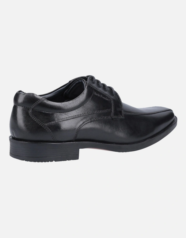 Brandon Leather Men's Black Lace-Up Shoes