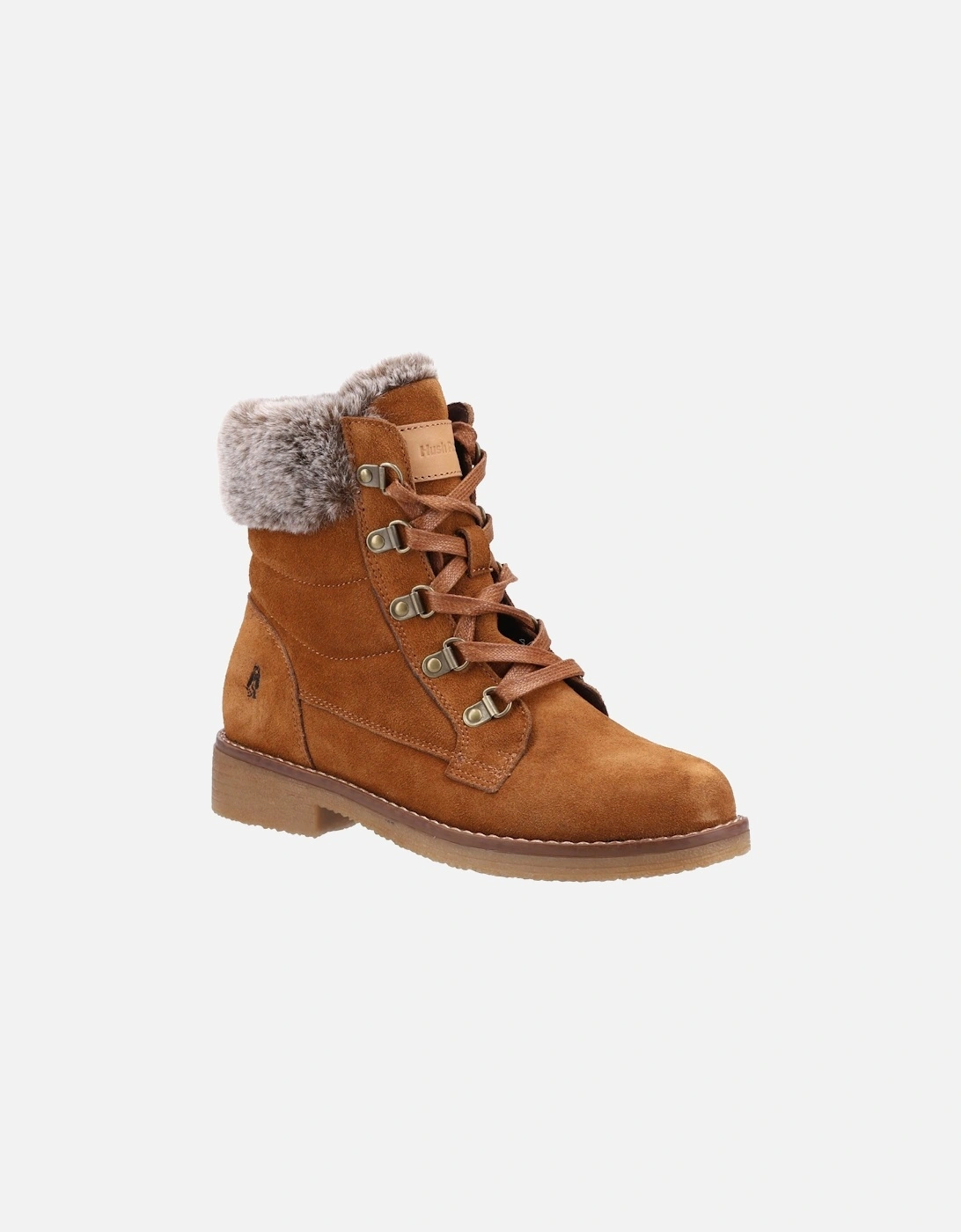 Hush Puppies Florence MEMORY FOAM Boots Womens - Tan Suede - Size UK 8 - Image 4