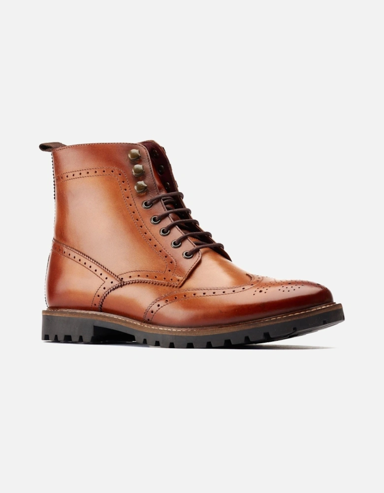 London Boone Leather Men's Tan Boots