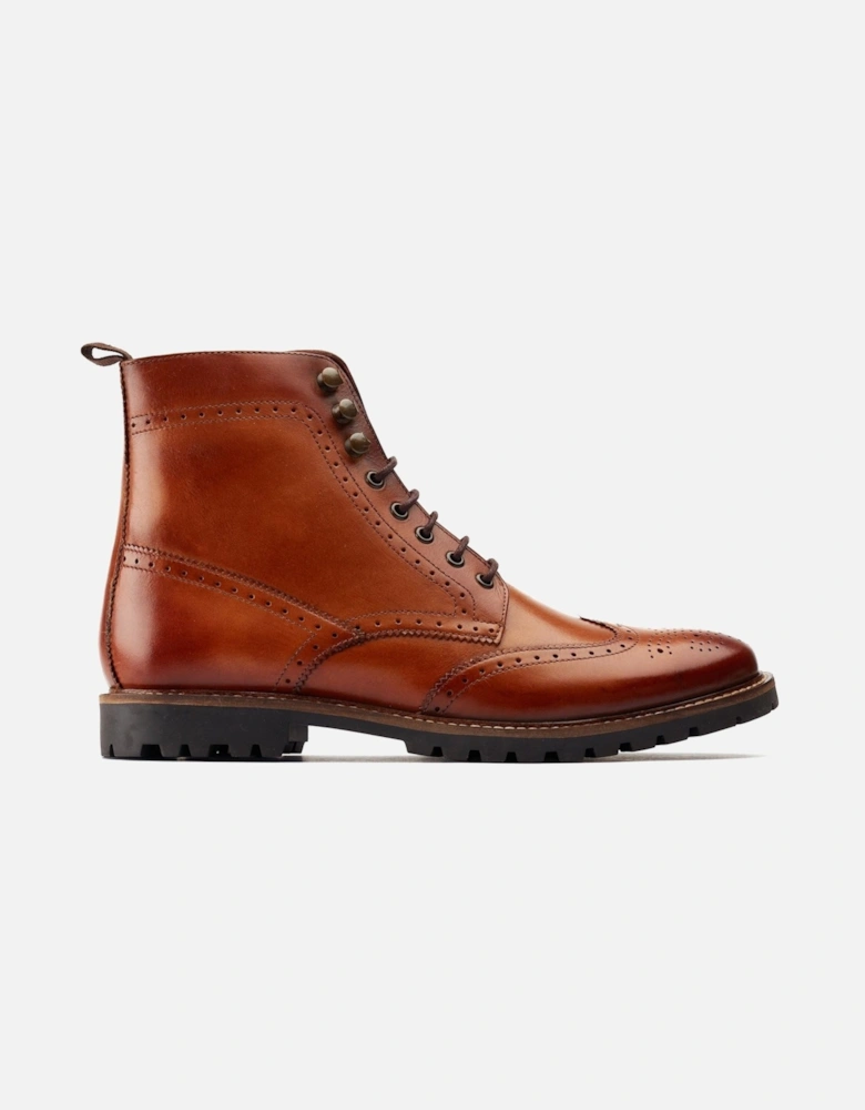 London Boone Leather Men's Tan Boots