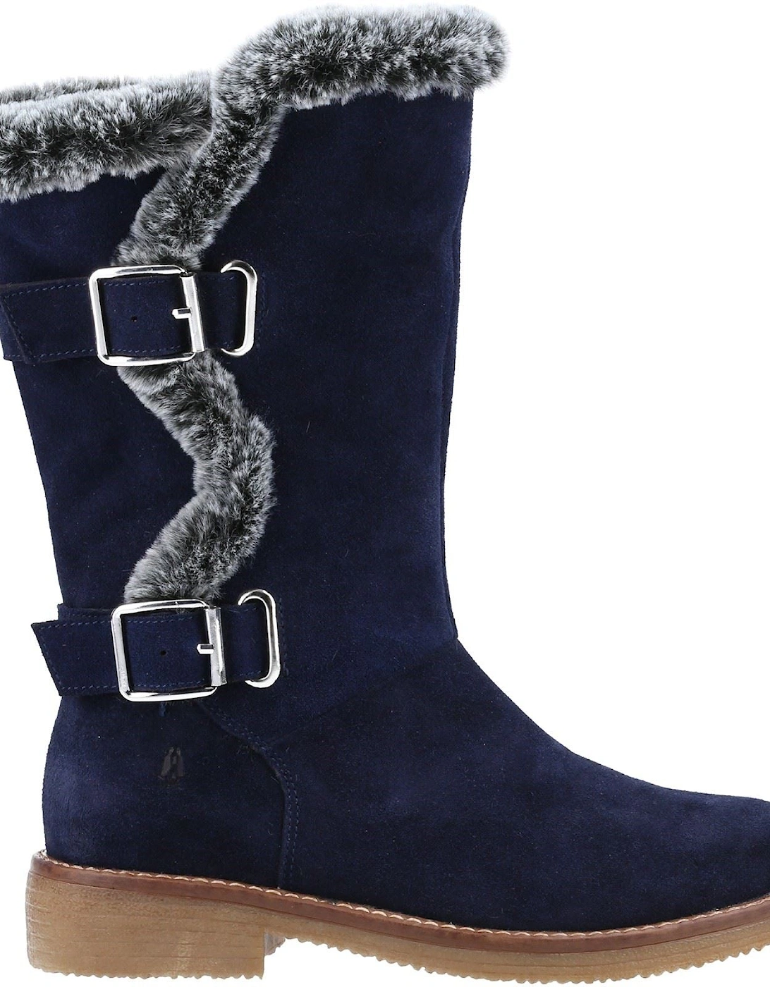 model Megan Ladies Mid Boots Female in Navy