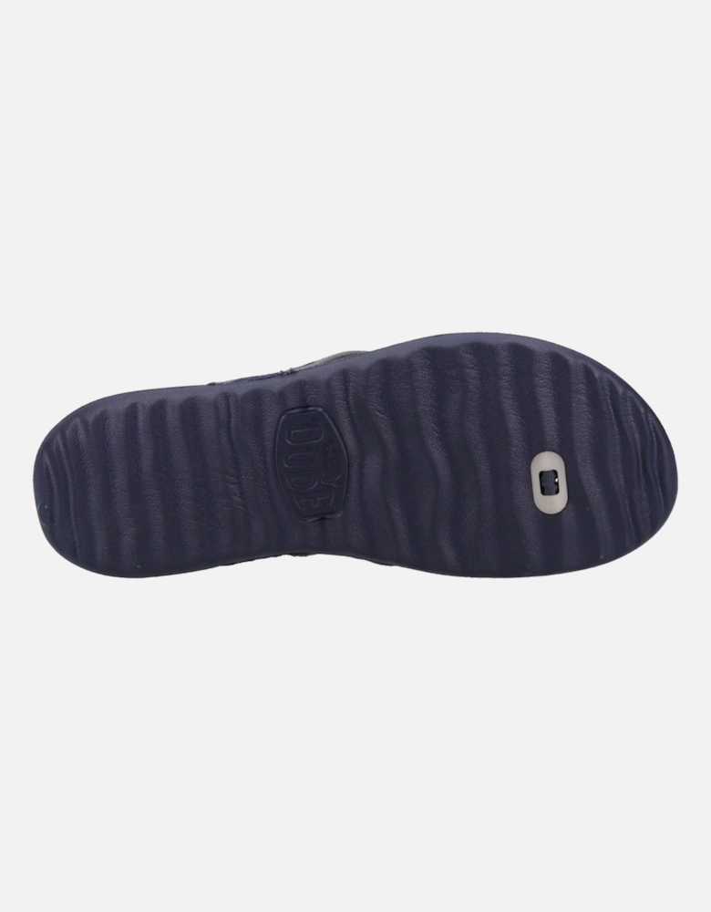 HEYDUDE model Myers Flip Sport Mode Sandal Male in Navy/Navy