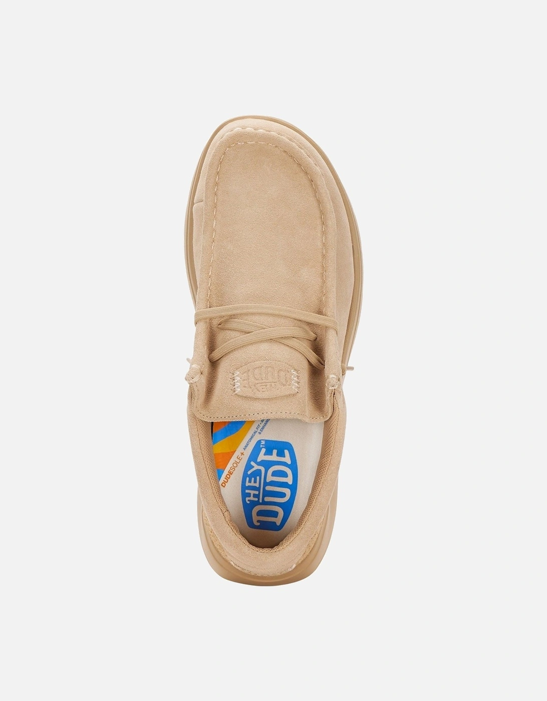 HEYDUDE Wally X Suede Men's Tan Boat Shoes