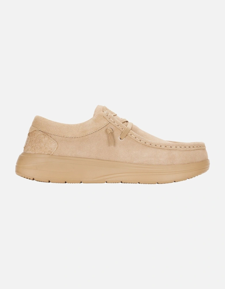 HEYDUDE Wally X Suede Men's Tan Boat Shoes