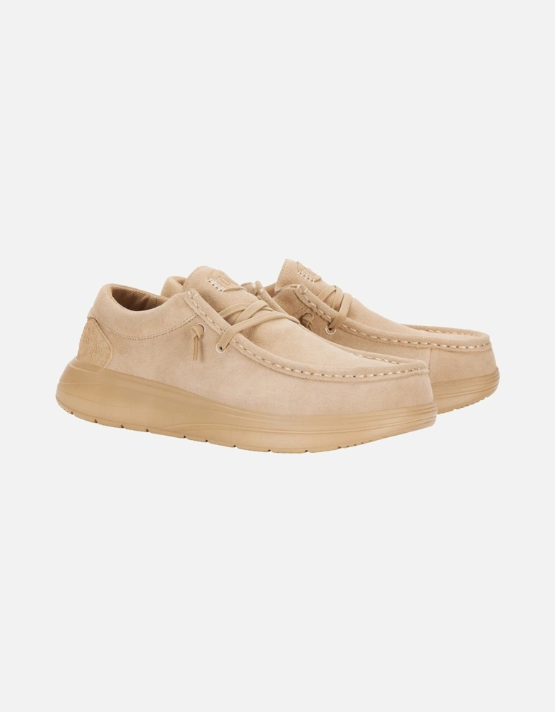 HEYDUDE model Wally X Suede Shoes Male in Tan