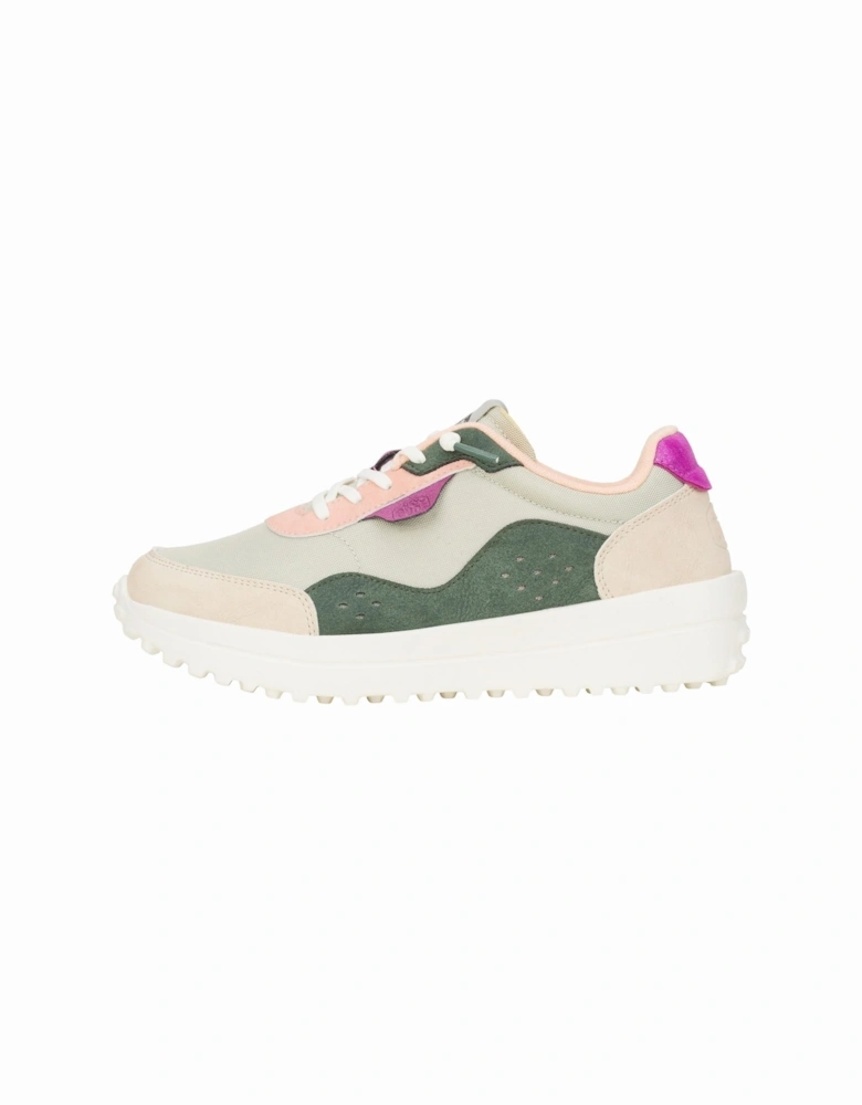 HEYDUDE Hayden Colorblock Polyester Women's Dusty Olive/Multi Trainers