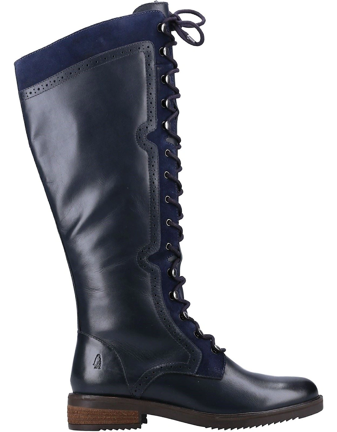 Rudy Leather And Suede Women's Navy Boots