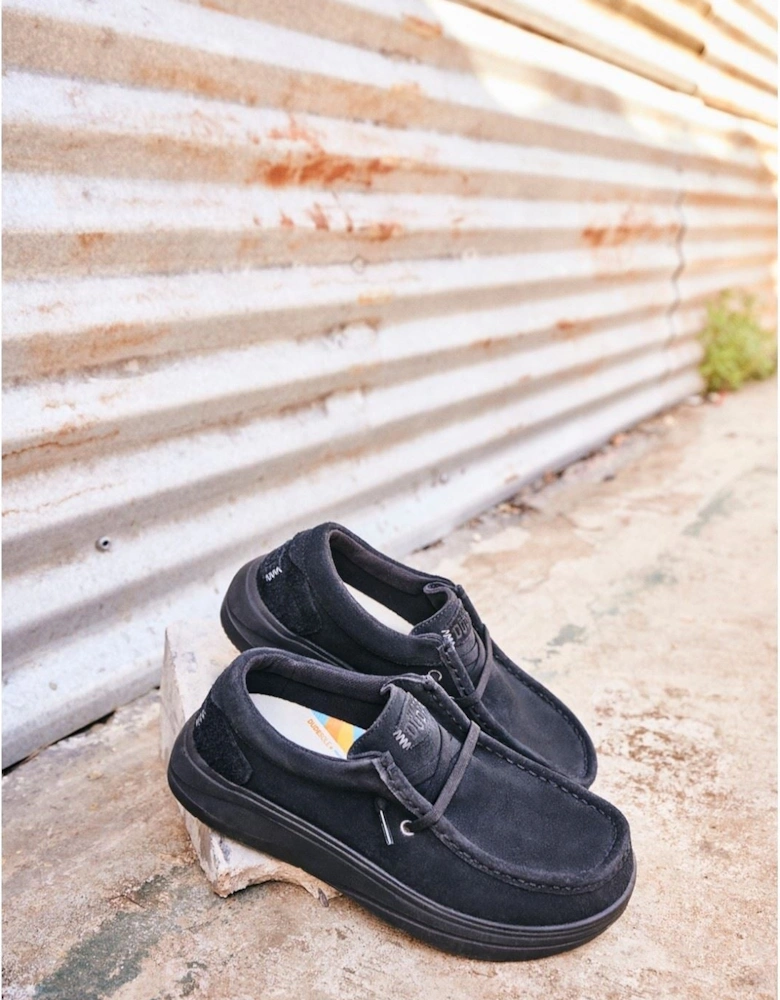 HEYDUDE model Wally X Suede Shoes Male in Black