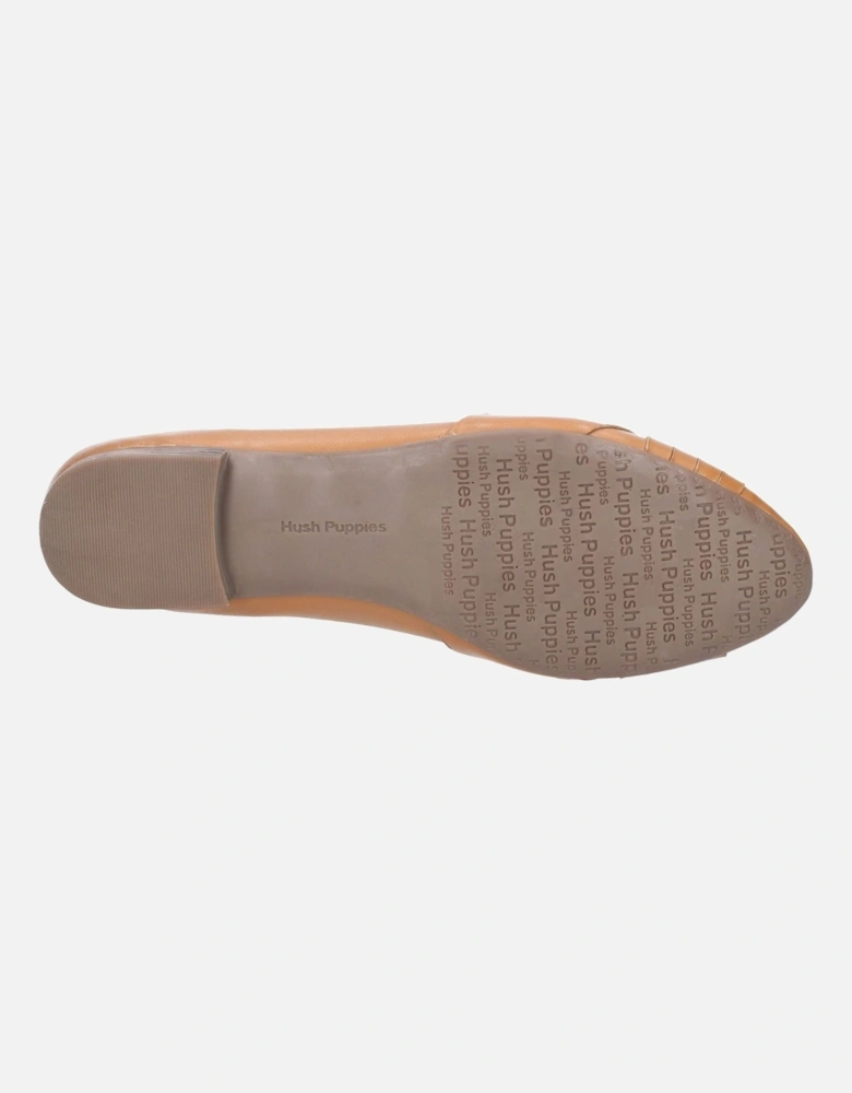 Marley Ballerina Leather Women's Tan Flats