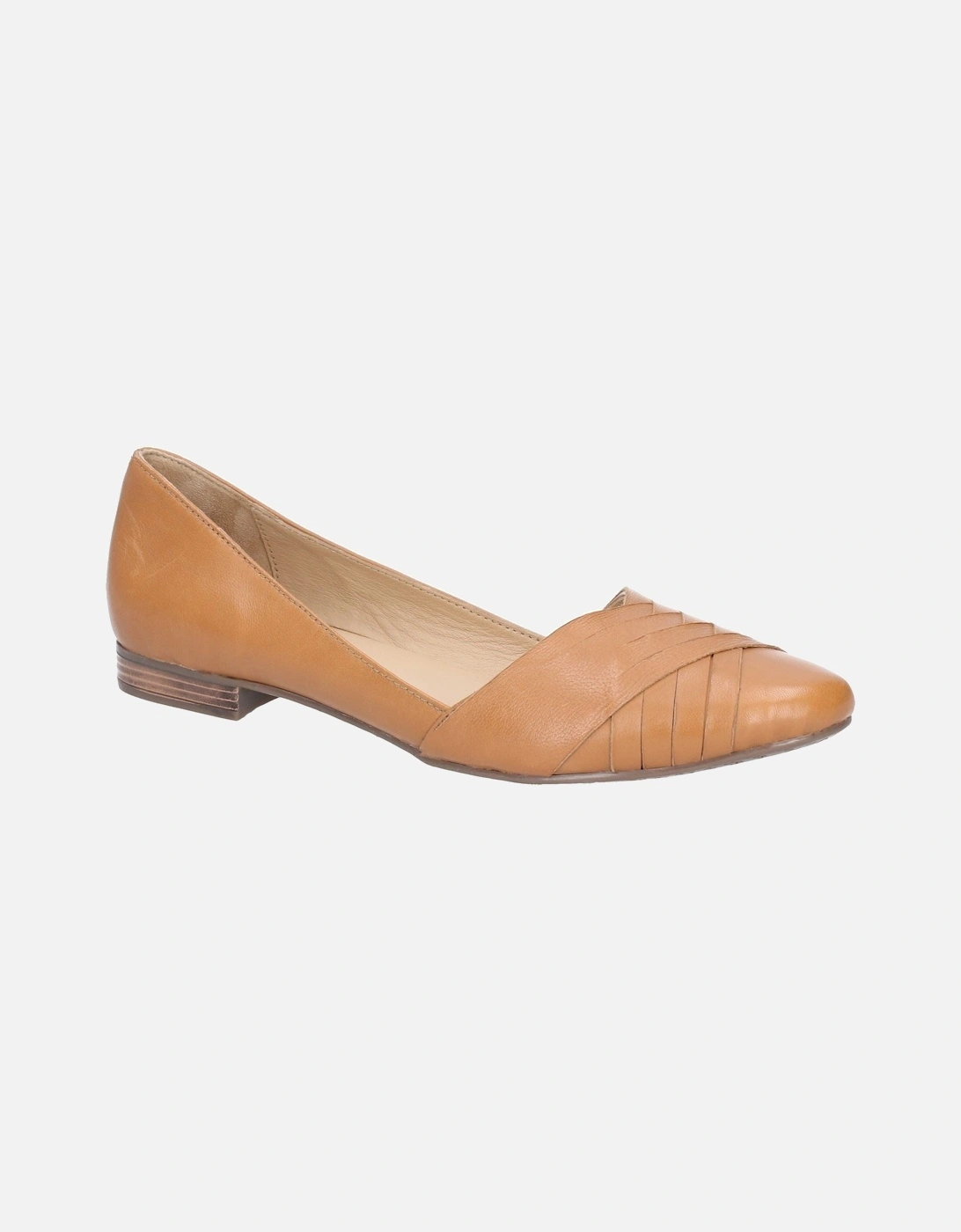 Marley Ballerina Leather Women's Tan Flats, 5 of 4