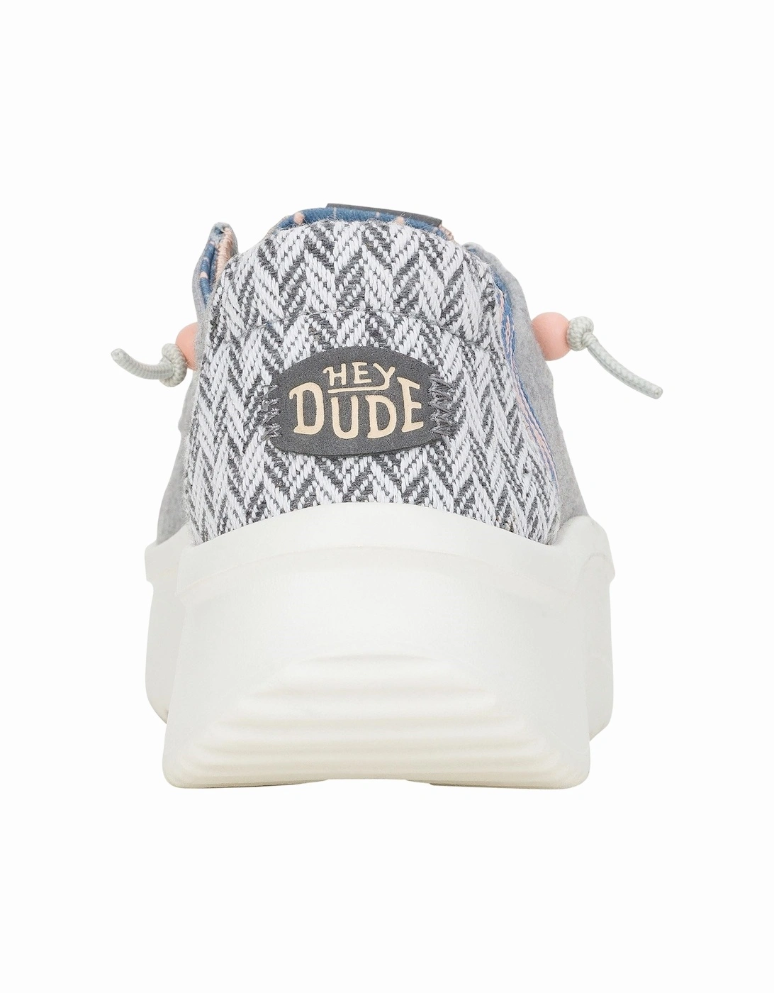 HEYDUDE model Wendy Peak Chambray Woven Shoes Female in Grey