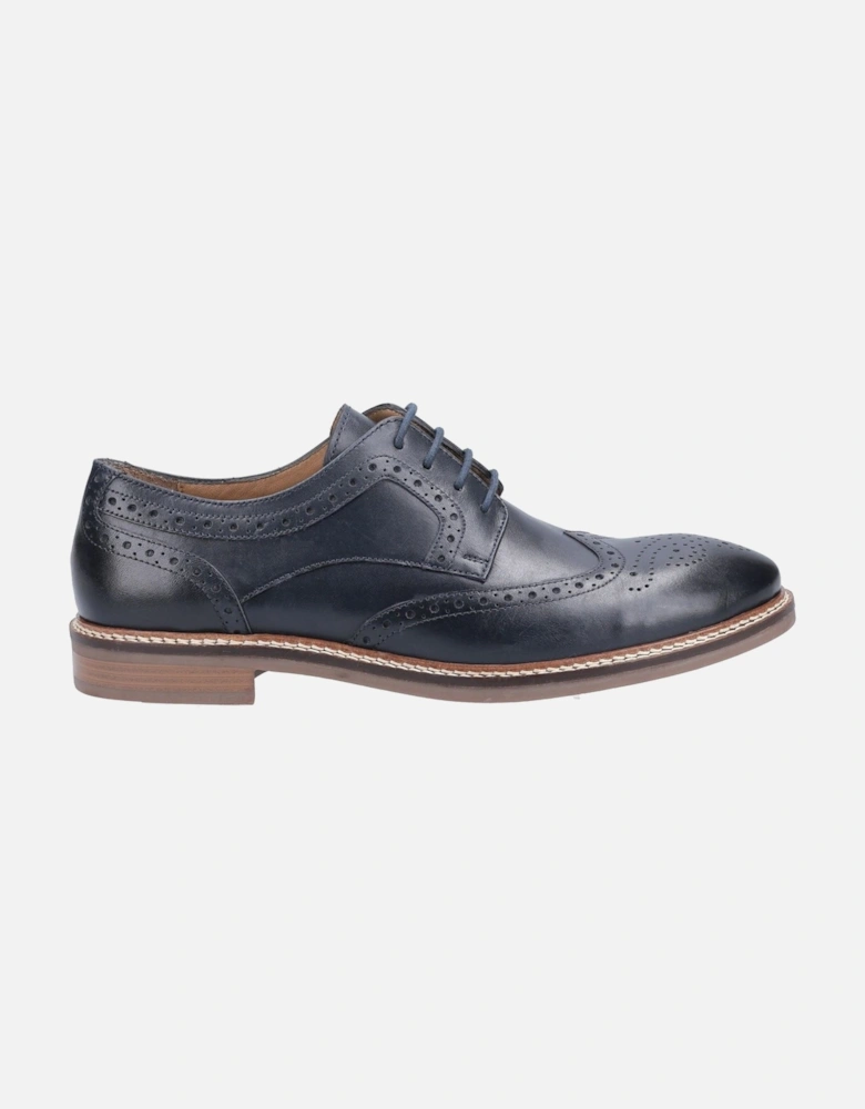 Bryson Leather Men's Navy Brogues Shoes