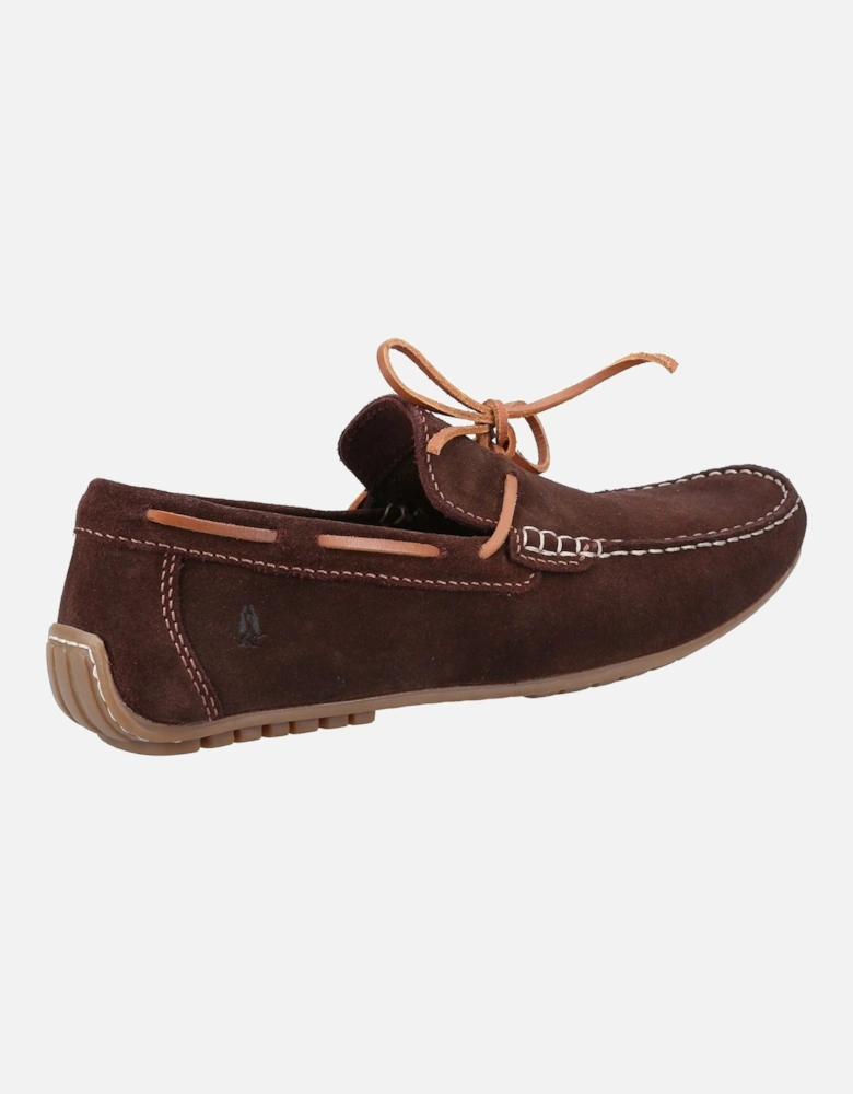Hush Puppies Reuben Suede Men's Brown Boat Shoes