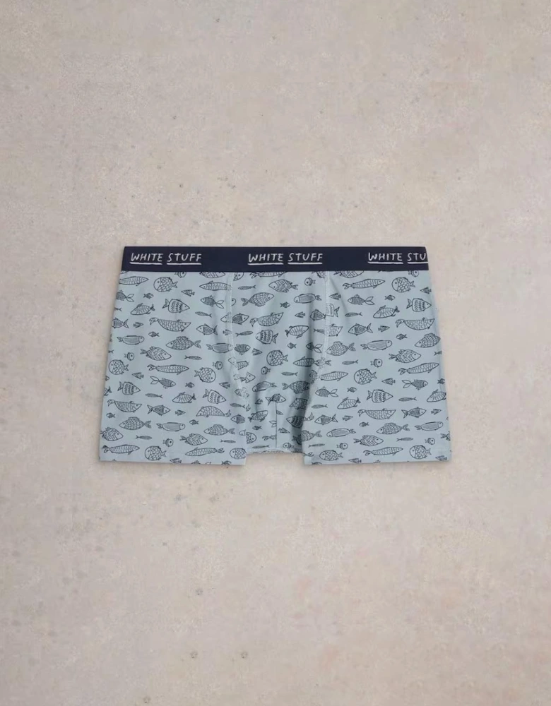 Men's 2 Pack Boxers - Plain & Print Navy Multi