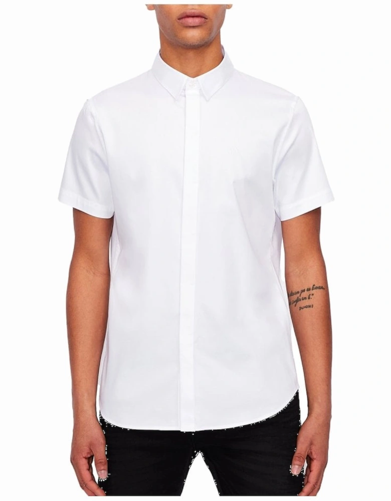 Slim Stretch Short Sleeve Shirt White