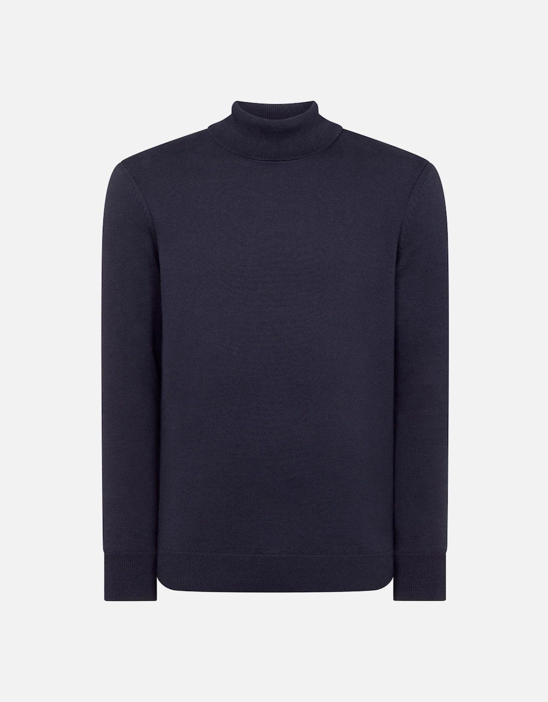 Fine Cotton Roll Neck 78 Navy, 4 of 3