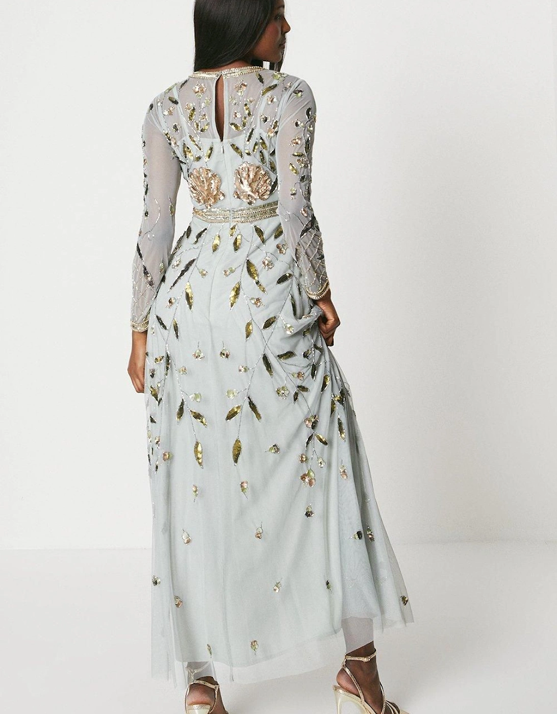 The Collector Hand Embellished Maxi Dress