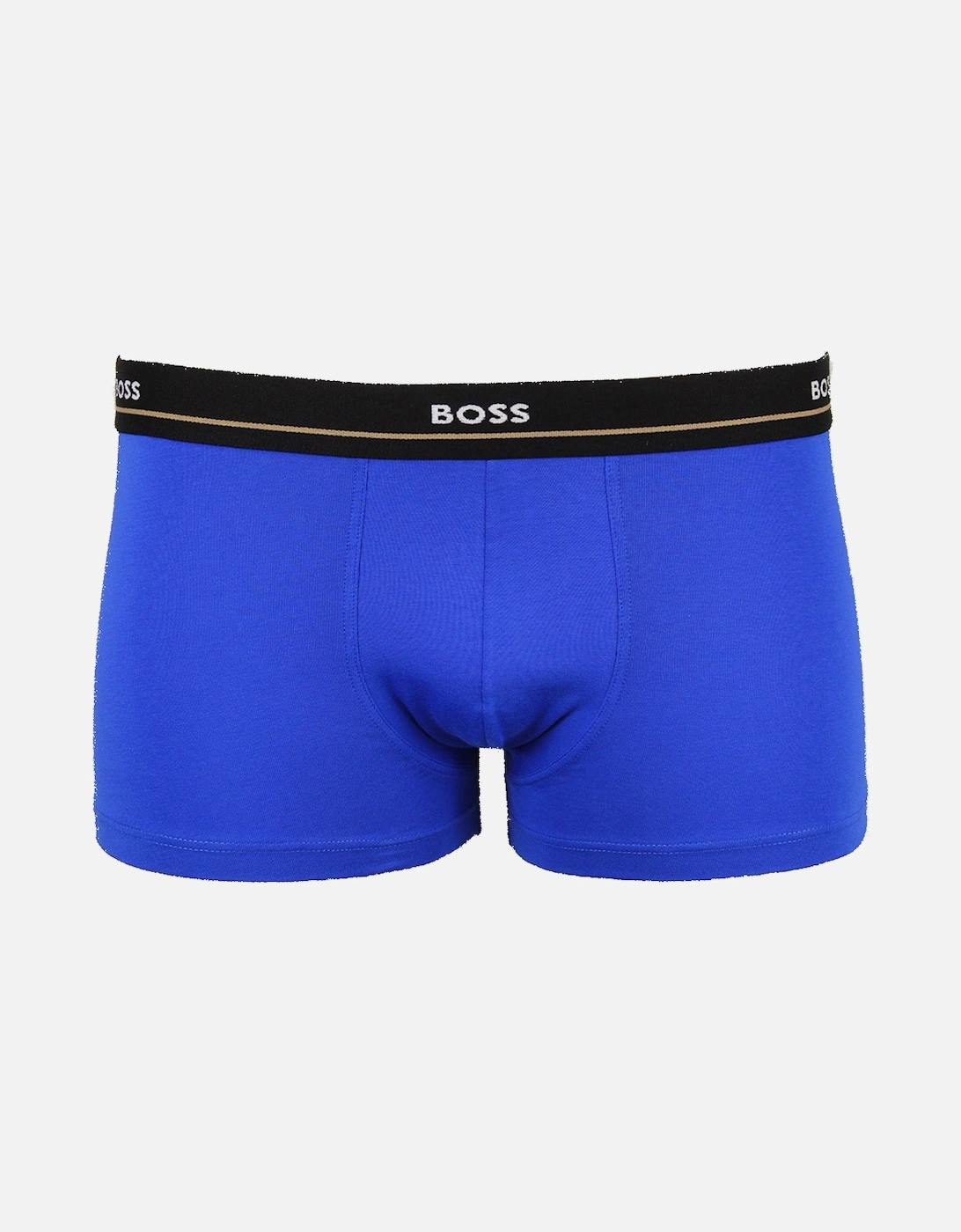 5-Pack Essential Boxer Trunks, Black/Blue/Red