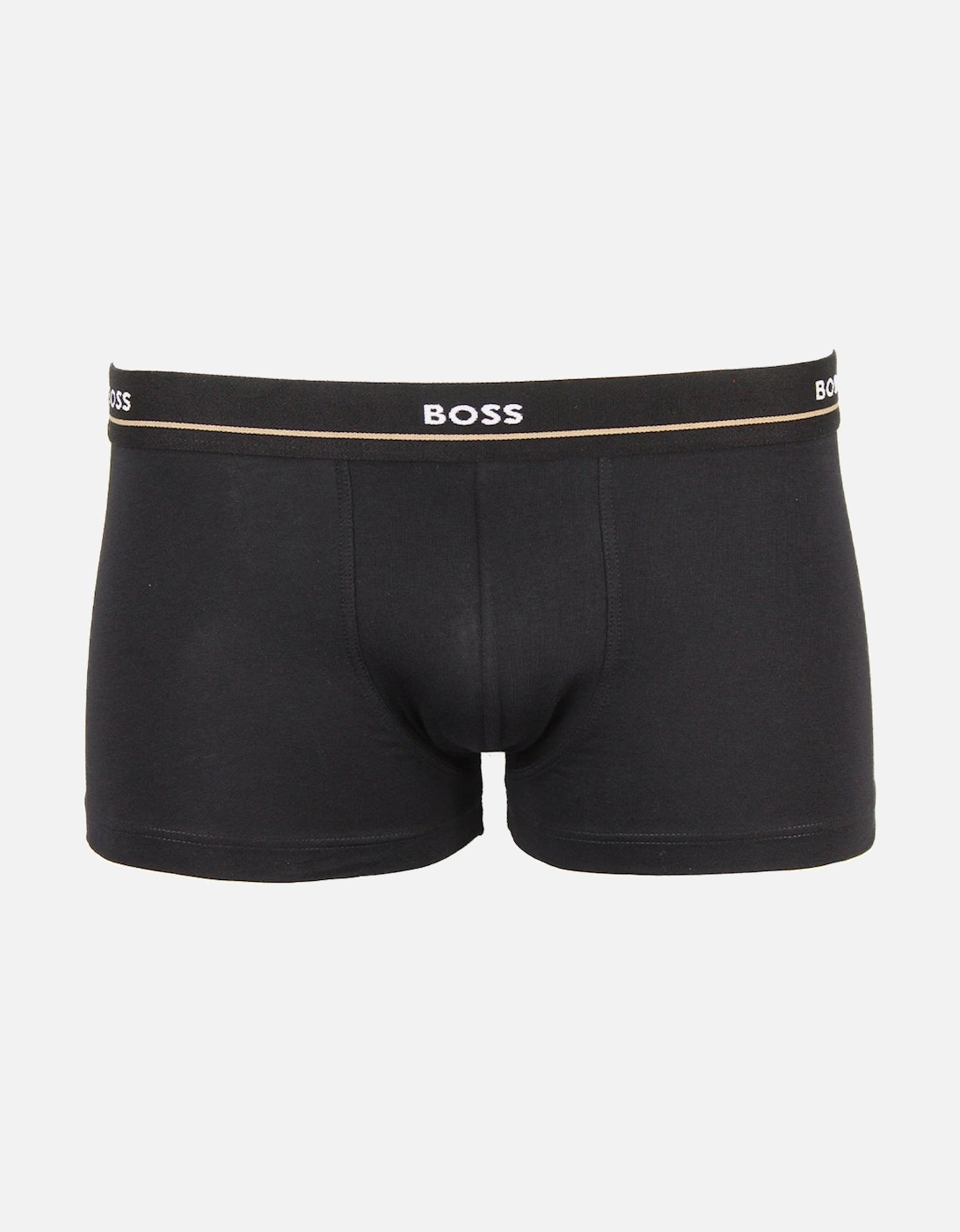 5-Pack Essential Boxer Trunks, Black/Blue/Red