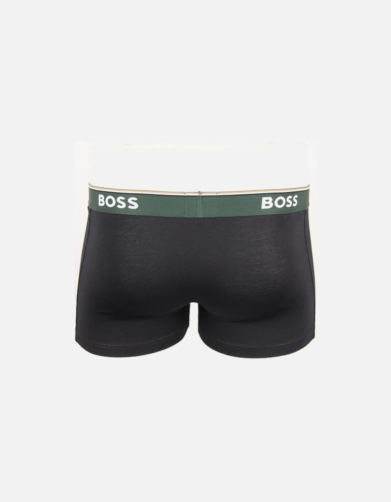 3-Pack Power Boxer Trunks, Black