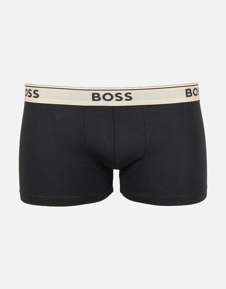 3-Pack Power Boxer Trunks, Black