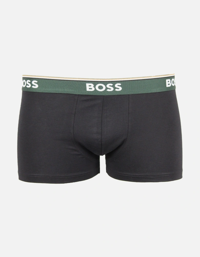 3-Pack Power Boxer Trunks, Black