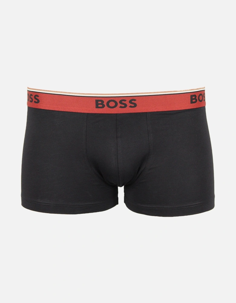 3-Pack Power Boxer Trunks, Black