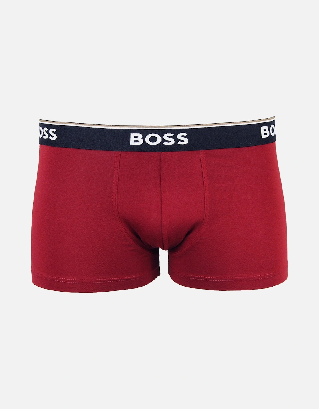 3-Pack Power Boxer Trunks, Red/Navy