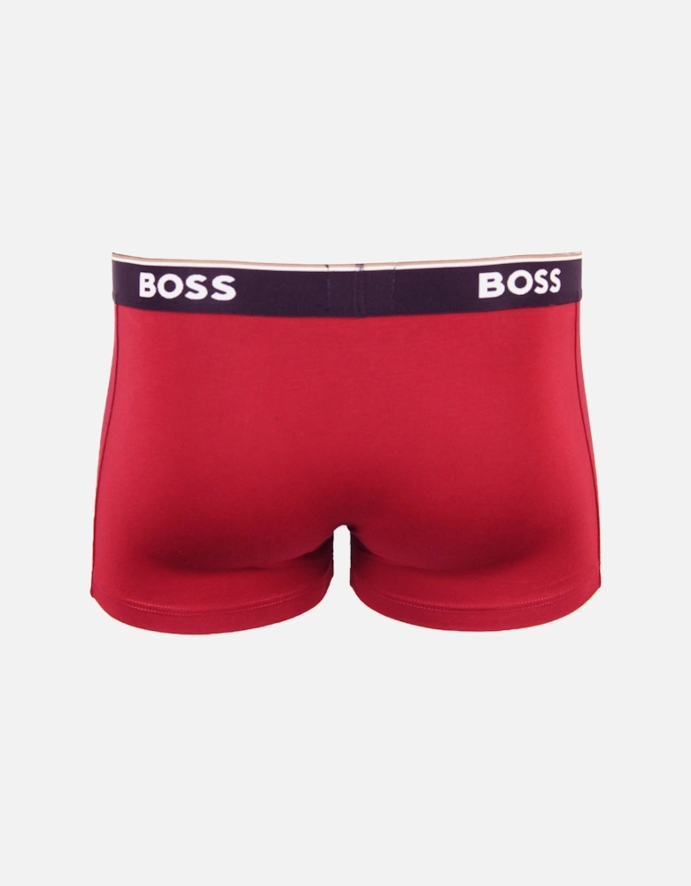 3-Pack Power Boxer Trunks, Red/Navy