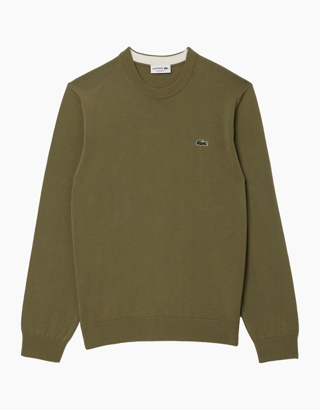 Lacoste Men's Green Ah1985 Cotton Crew Knit  44 XX-Large