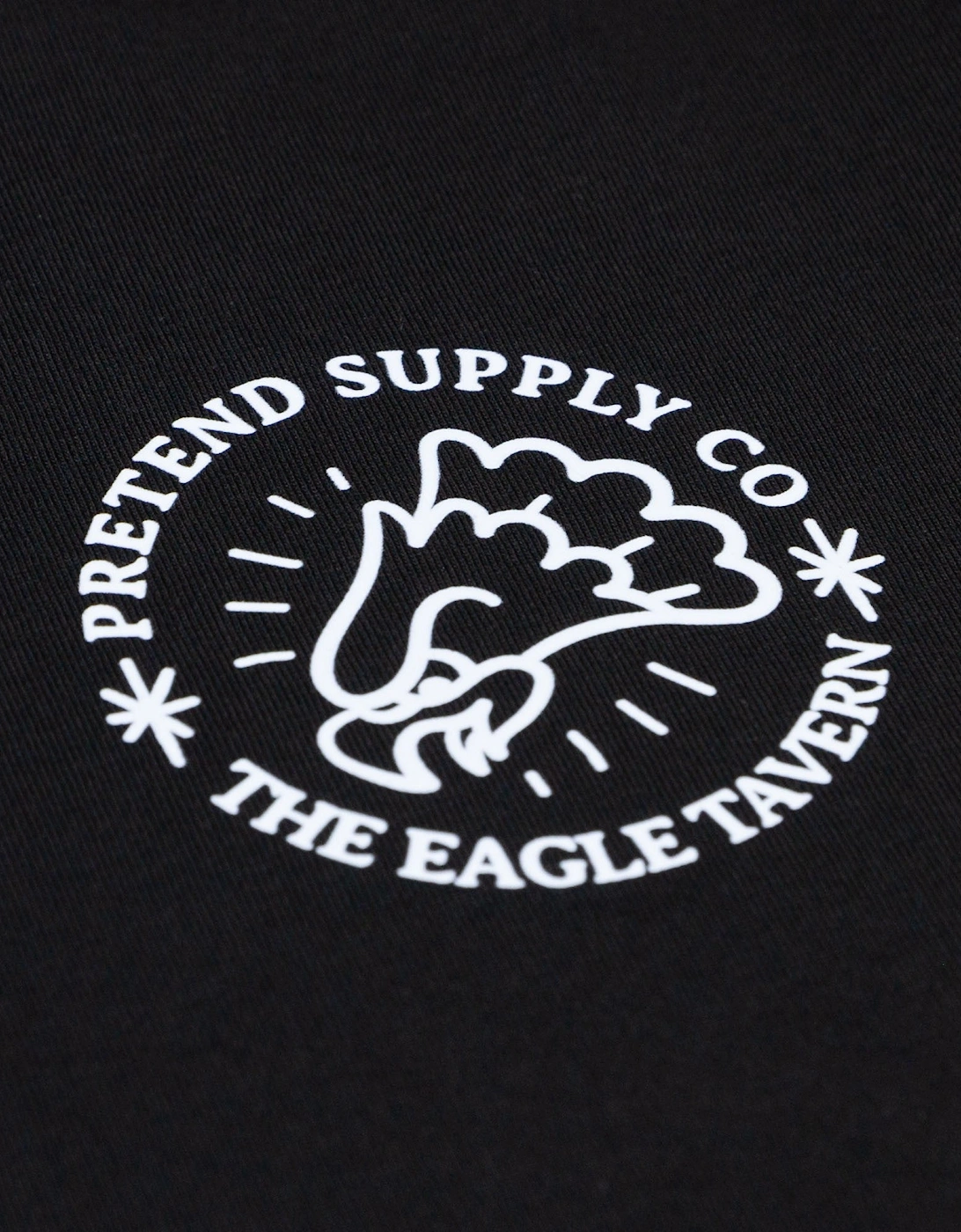 Pretend x The Eagle Tavern Flash T-Shirt - Black