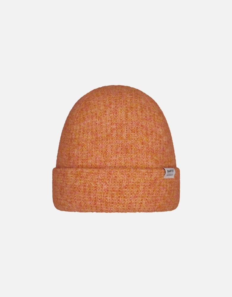 Womens Sarela Waffle Knit Turn Up Beanie