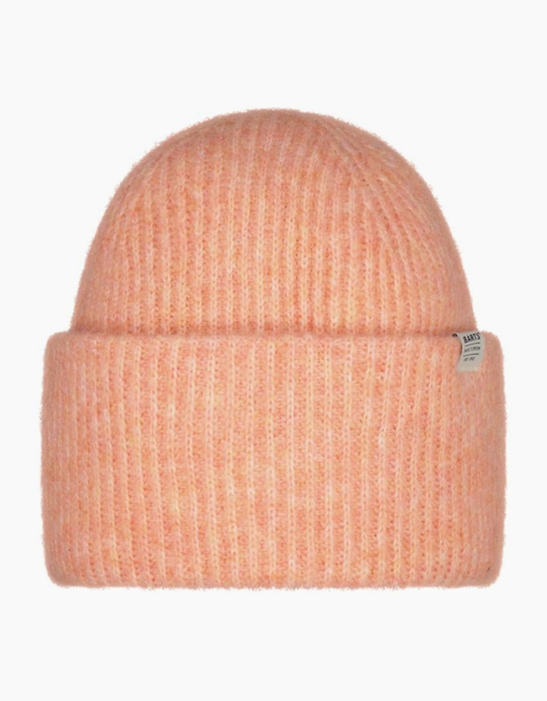 Barts Women's Orange Kylar High Turn Up Knitted Beanie - Size: One Size